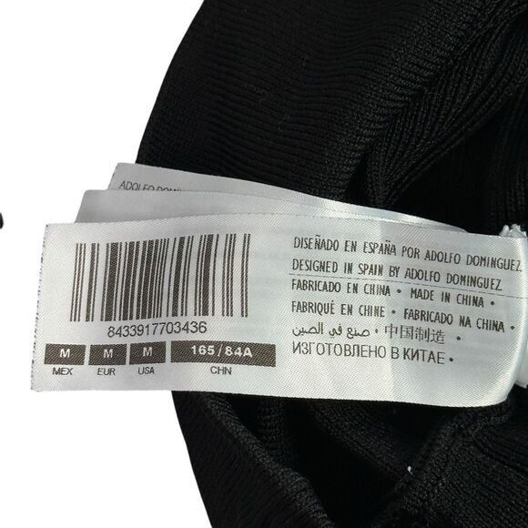 Adolfo Dominguez Women's Medium Black Ribbed Sweater - Picture 7 of 9